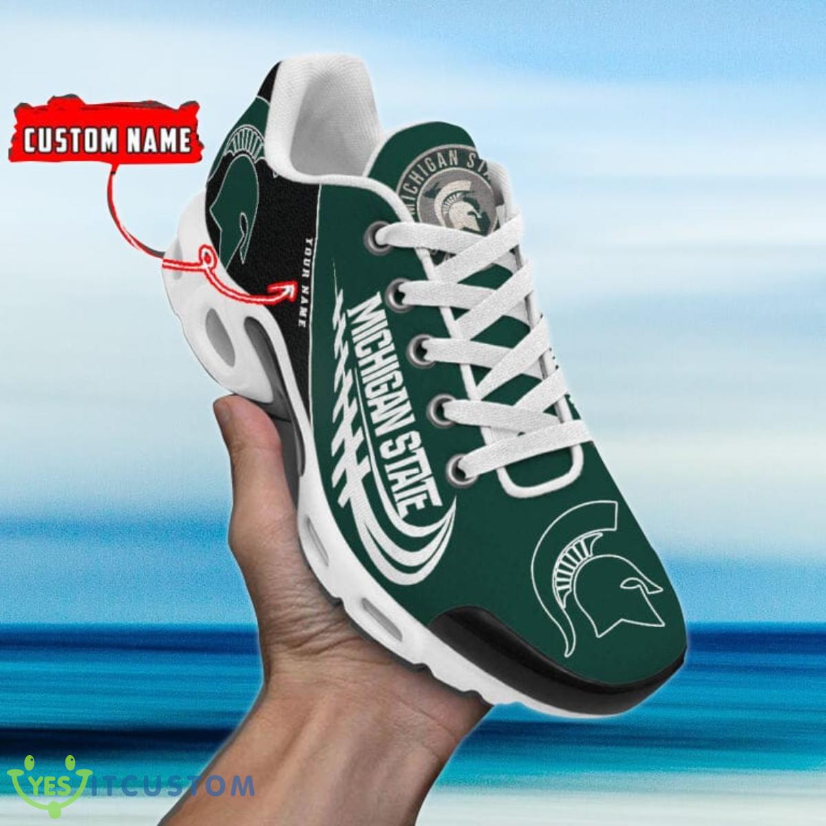 Michigan State Spartans Custom Name Air Cushion Sports Shoes Product Photo 1