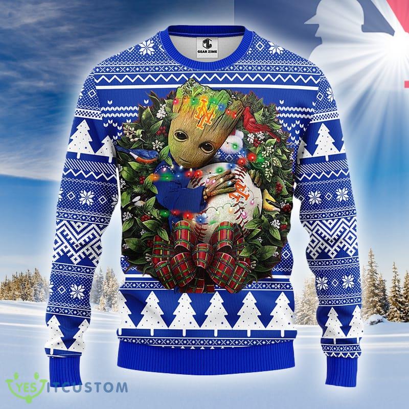 MLB Logo New York Mets Groot Hug Ideas Ugly Christmas Sweater Gift For Fans 5 MLB Logo New York Mets Groot Hug Ideas Ugly Christmas Sweater Gift For Fans - MLB New York Mets Groot Hug Ugly Christmas Sweater_1