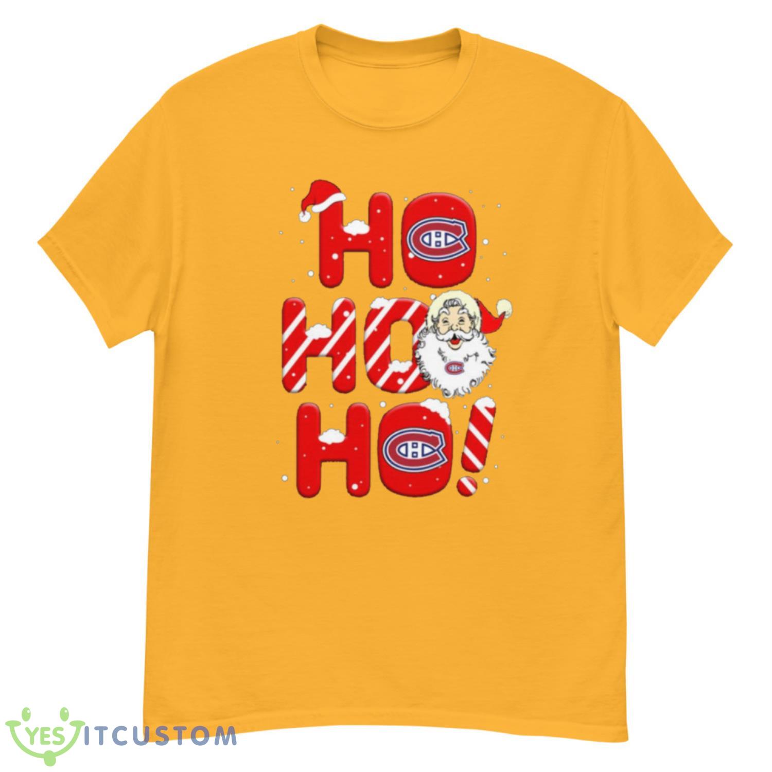 Montreal Canadiens NHL Hockey Ho Ho Ho Santa Claus Merry Christmas Shirt T Shirt 3 Montreal Canadiens NHL Hockey Ho Ho Ho Santa Claus Merry Christmas Shirt T Shirt - G500 Men’s Classic T-Shirt-3