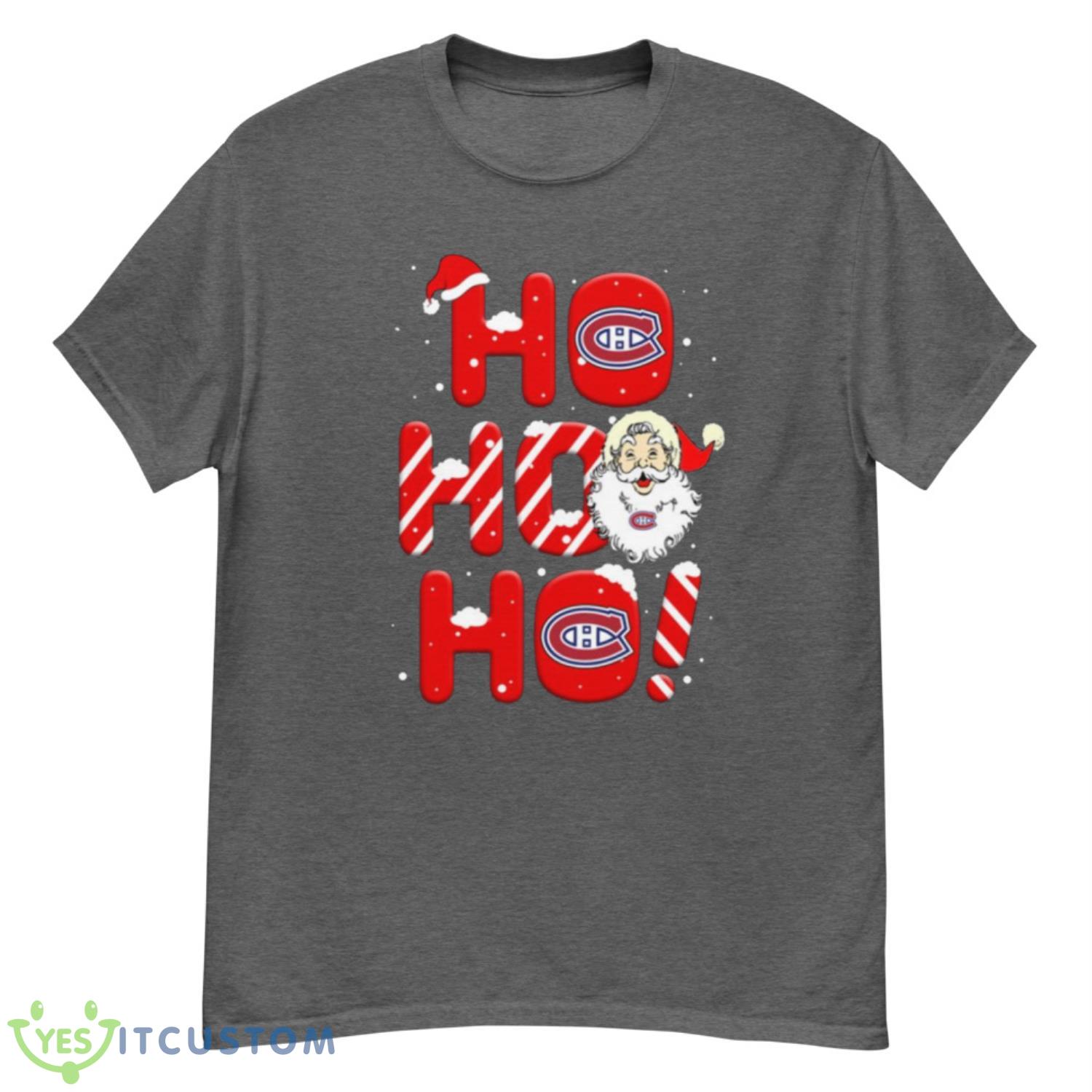 Montreal Canadiens NHL Hockey Ho Ho Ho Santa Claus Merry Christmas Shirt T Shirt 18 Montreal Canadiens NHL Hockey Ho Ho Ho Santa Claus Merry Christmas Shirt T Shirt - G500 Men’s Classic T-Shirt-1