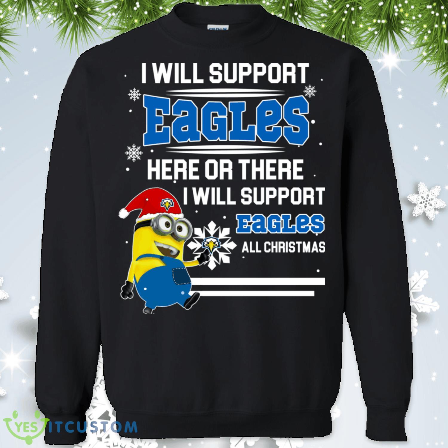 Morehead State Eagles Minion Christmas Sweatshirt 2 Morehead State Eagles Minion Christmas Sweatshirt Product Photo 1