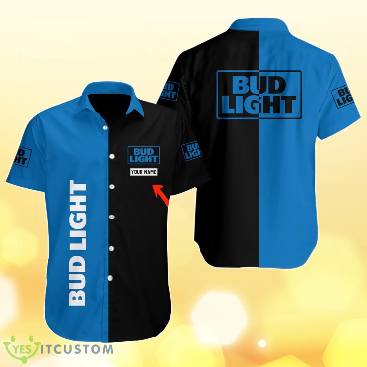 Multicolor Bud Light Hawaii Shirt Custom Name Best Gift For Men And Women Fans Product Photo 1