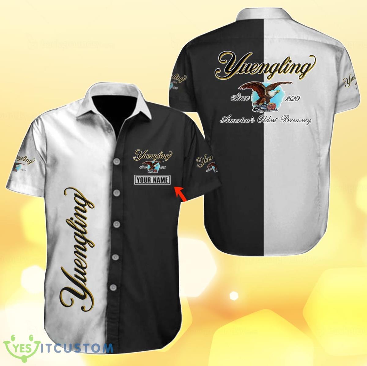 Multicolor Yuengling Hawaii Shirt Custom Name Best Gift For Men And Women Fans Product Photo 1