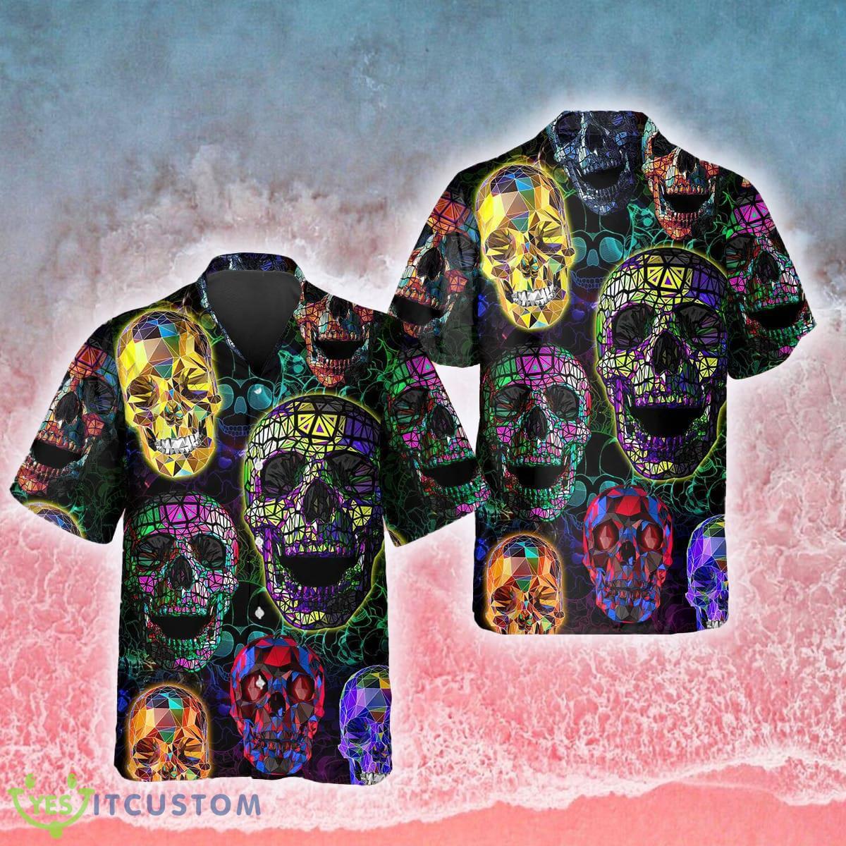 Multiverse Skull 3D Hawaiian Shirt Gift For Men And Women - Multiverse Skull Hawaiian Shirt_1
