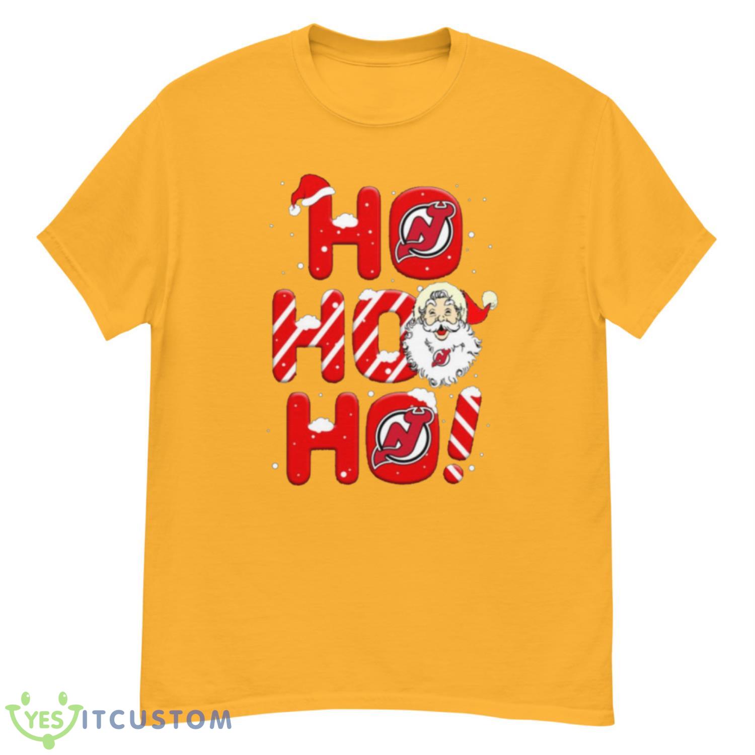 New Jersey Devils NHL Hockey Ho Ho Ho Santa Claus Merry Christmas Shirt T Shirt 19 New Jersey Devils NHL Hockey Ho Ho Ho Santa Claus Merry Christmas Shirt T Shirt - G500 Men’s Classic T-Shirt-3