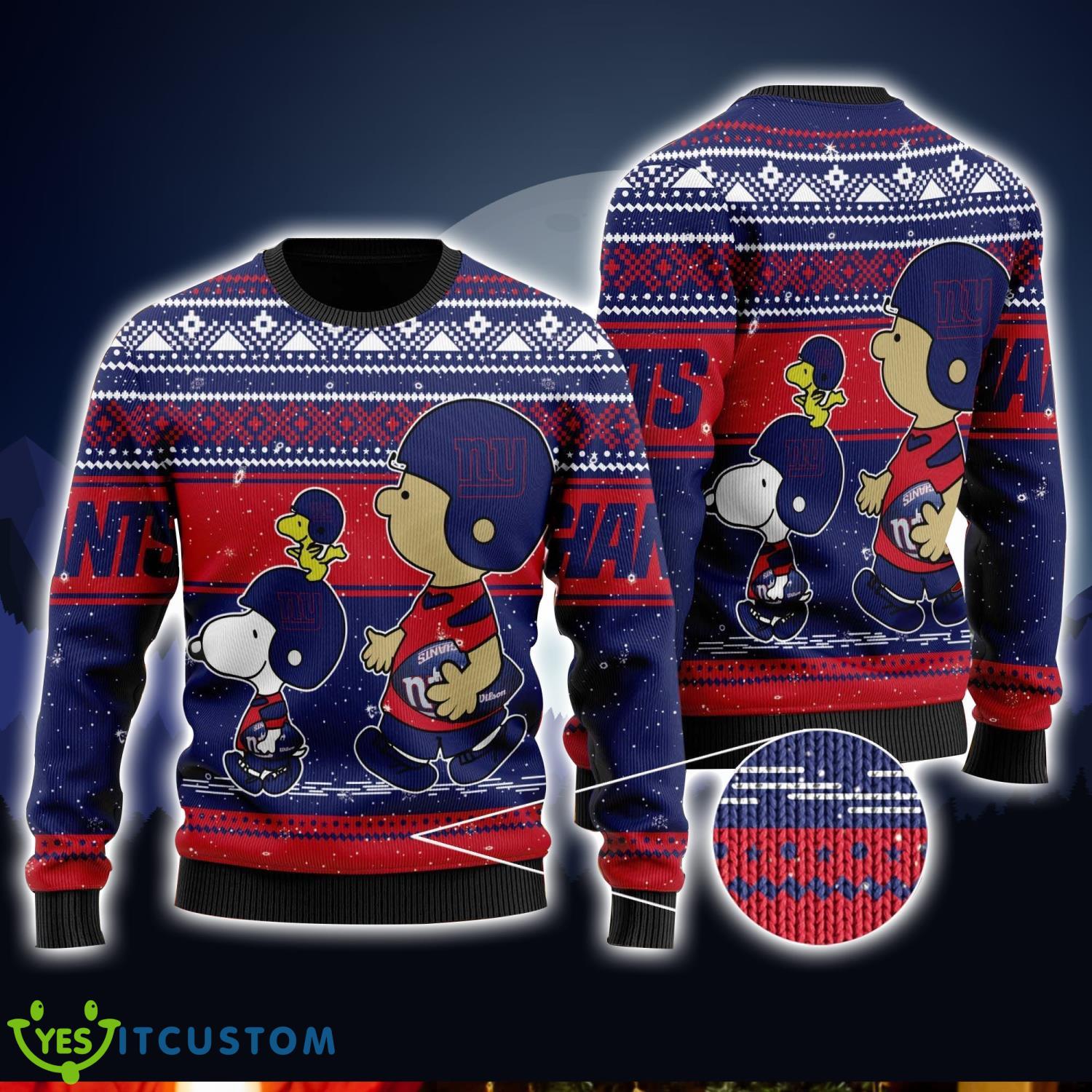 New York Giants Snoopy Lover Ugly Christmas Sweater Christmas Gift For Men And Women Product Photo 1