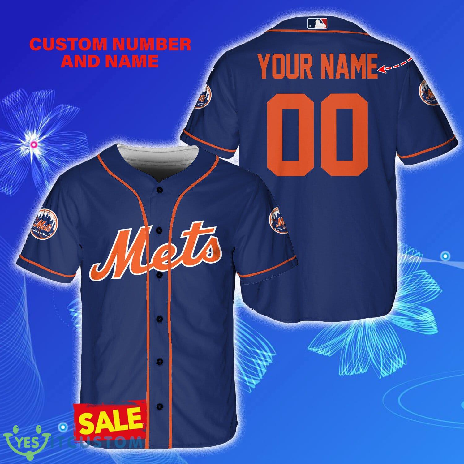 New York Mets New York Mets Custom Custom Number And Name Baseball Jersey Shirt - New York Mets New York Mets Custom Custom Number And Name Baseball Jersey Shirt