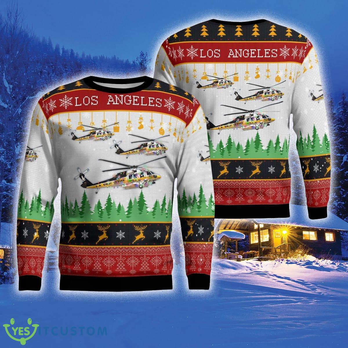 NLMP0510BC05 Los Angeles County Fire Department Sikorsky S-70A Firehawk 3D Sweater For Men And Women Gift For Christmas - NLMP0510BC05 Los Angeles County Fire Department Sikorsky S-70A Firehawk Christmas_1
