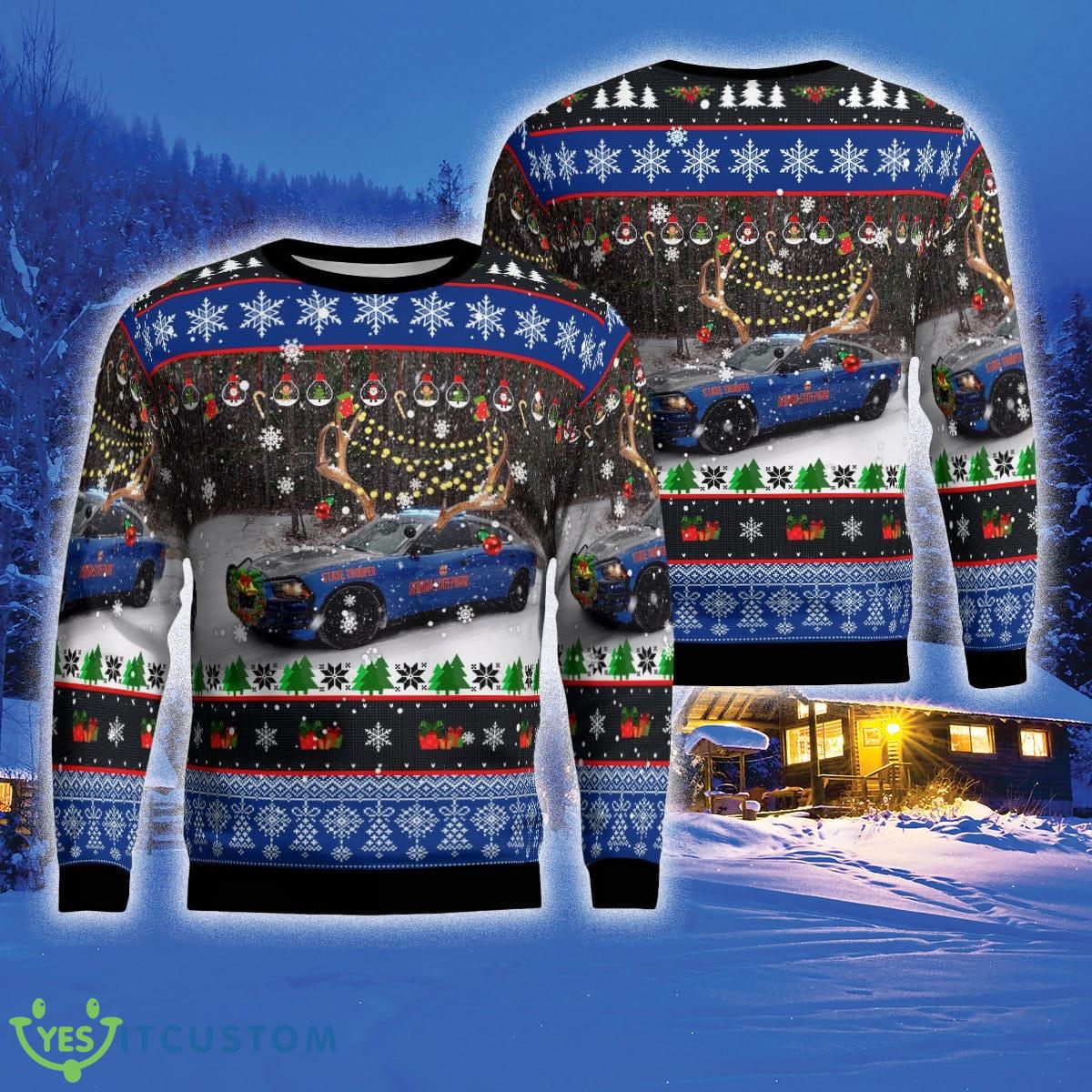 NLMP0910BC13 Georgia State Patrol Blue Charger Pursuit 3D Sweater For Men And Women Gift For Christmas - NLMP0910BC13 Georgia State Patrol Blue Charger Pursuit Christmas _1