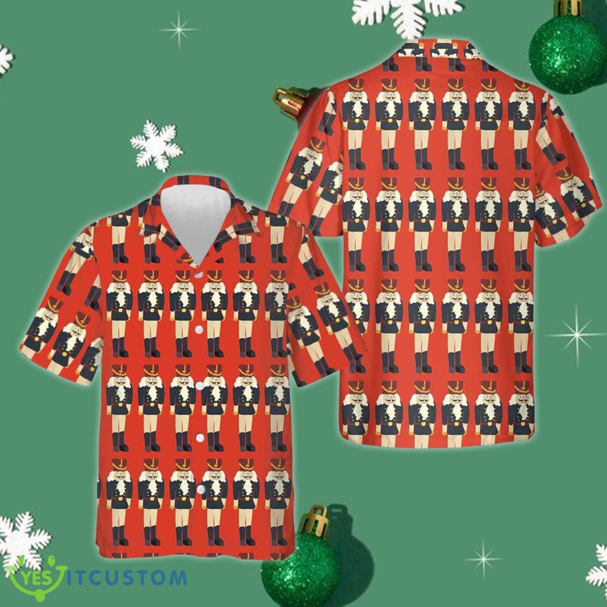Nutcracker Seamless Christmas Pattern Hawaiian Shirt Funny Christmas Shirt Gifts For Friends Product Photo 1
