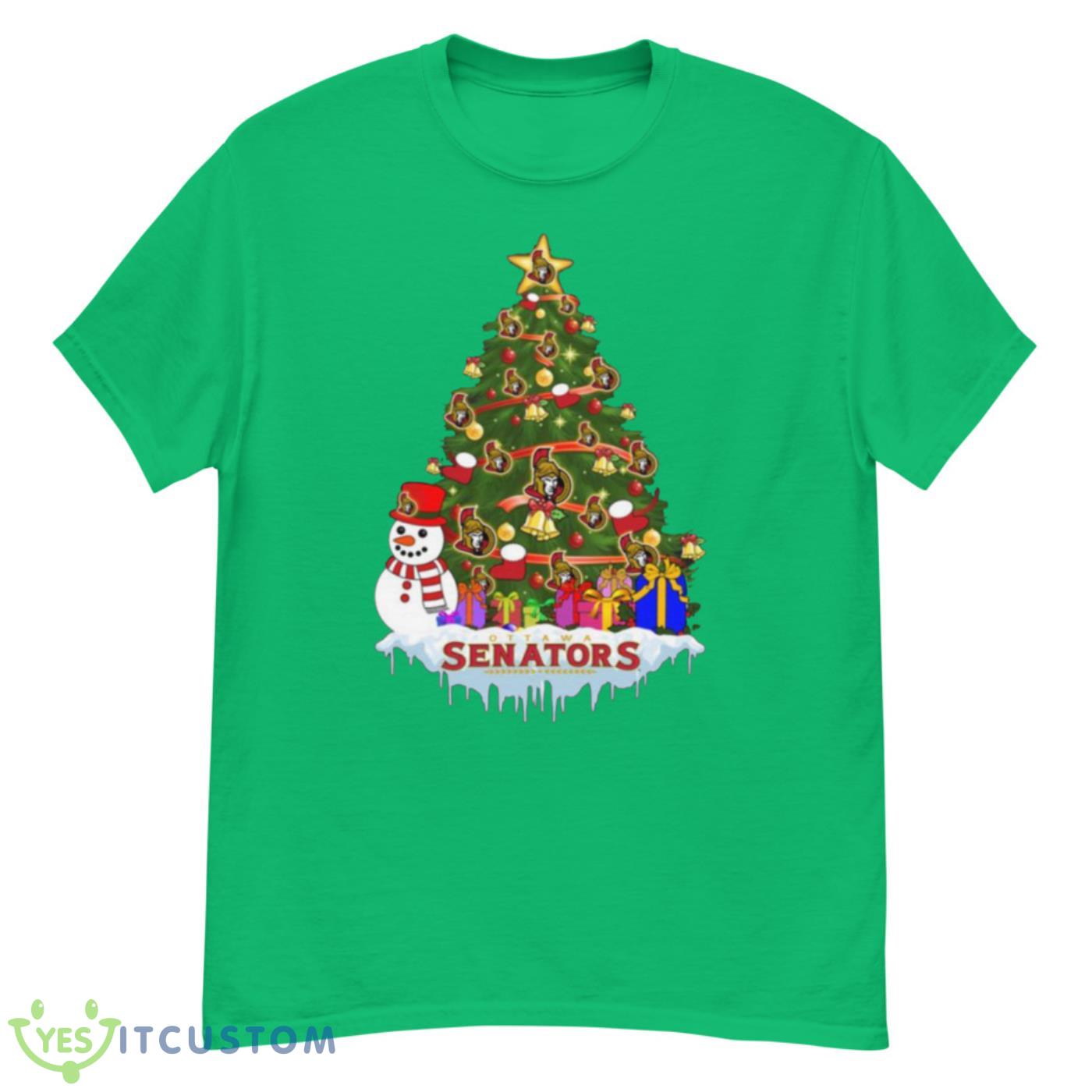 Ottawa Senators Merry Christmas NHL Hockey Sports T Shirt 3 Ottawa Senators Merry Christmas NHL Hockey Sports T Shirt - G500 Men’s Classic T-Shirt-3