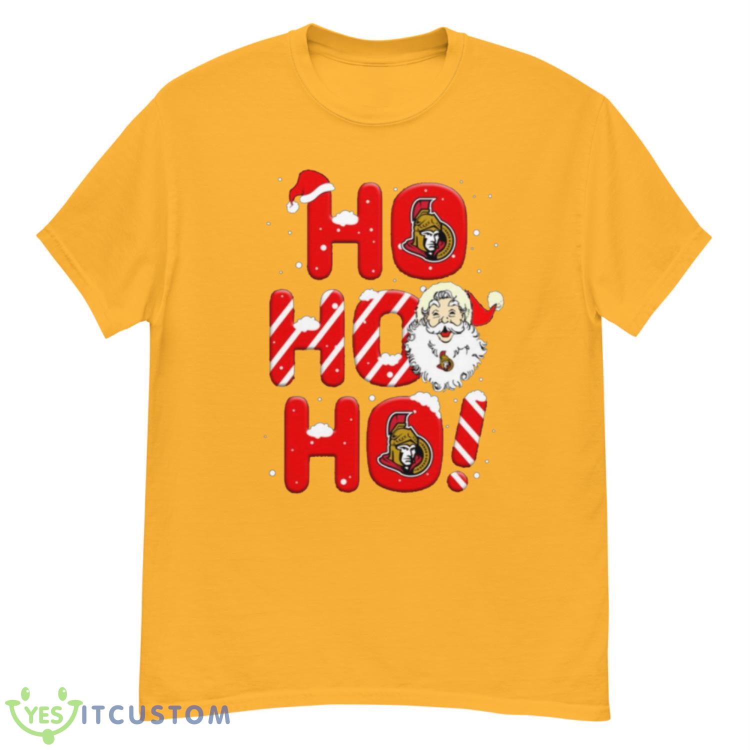 Ottawa Senators NHL Hockey Ho Ho Ho Santa Claus Merry Christmas Shirt T Shirt 3 Ottawa Senators NHL Hockey Ho Ho Ho Santa Claus Merry Christmas Shirt T Shirt - G500 Men’s Classic T-Shirt-3