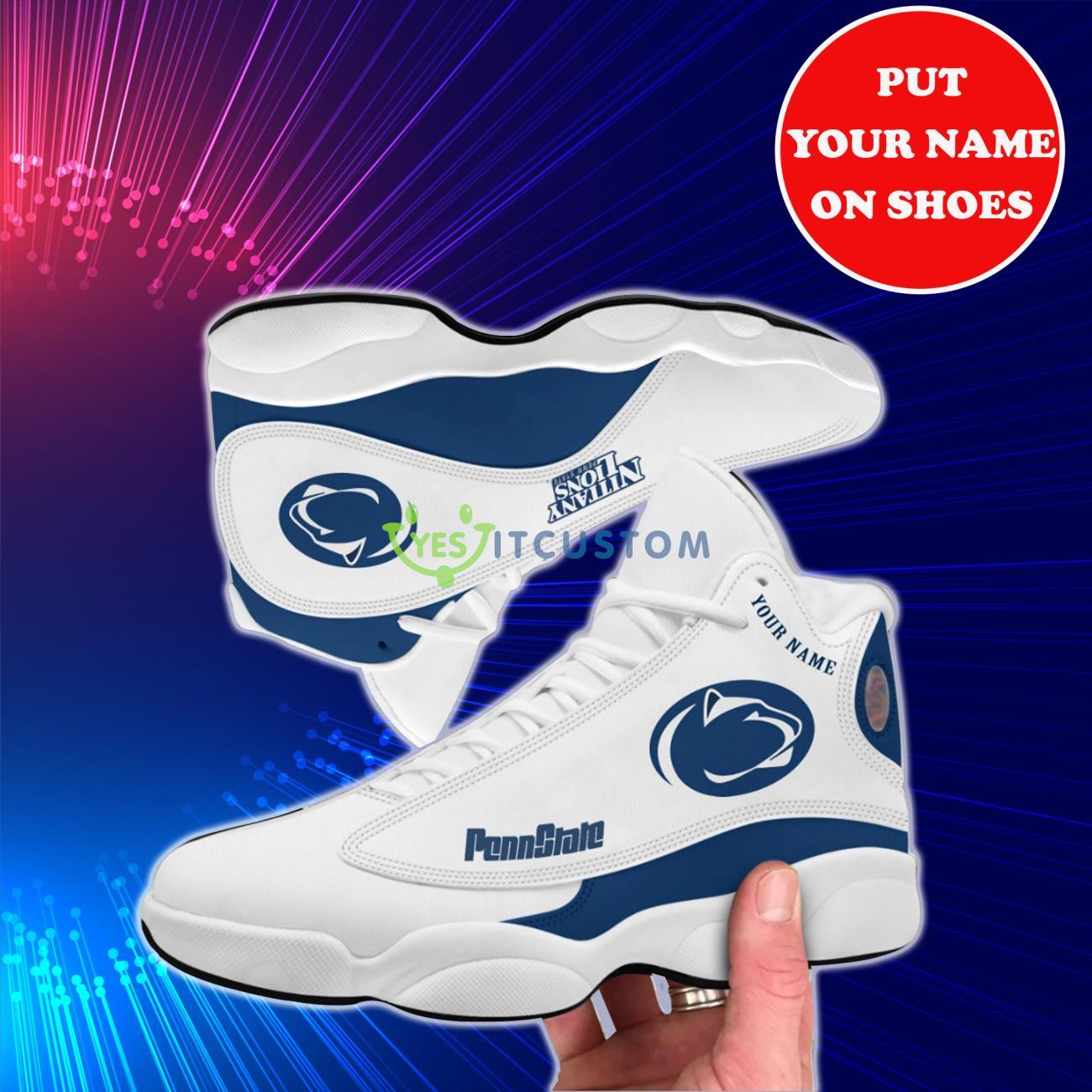 Penn State Nittany Lions Best Custom Name Air Jordan 13 Shoes Product Photo 1