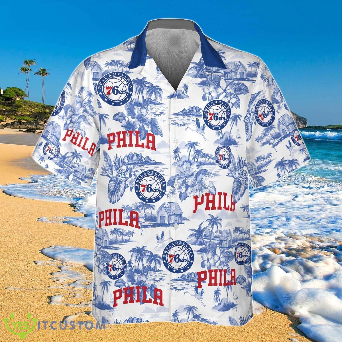 Philadelphia 76ers Hawaiian Shirt Impressive Gift For Friends Product Photo 1