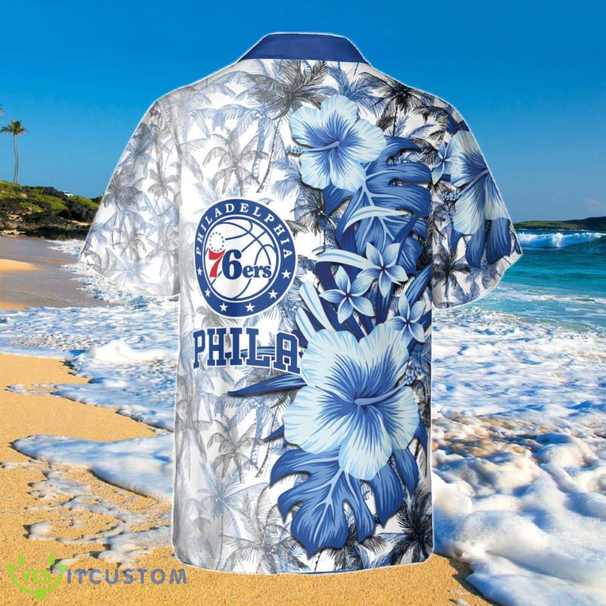 Philadelphia 76ers Hawaiian Shirt Style Gift For Friends 3 Philadelphia 76ers Hawaiian Shirt Style Gift For Friends Product Photo 3