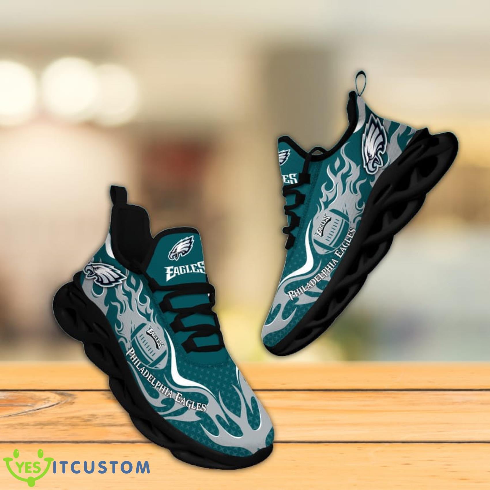 Philadelphia Eagles NFL Fire Ball Full Print AOP Print Max Soul Shoes Product Photo 1