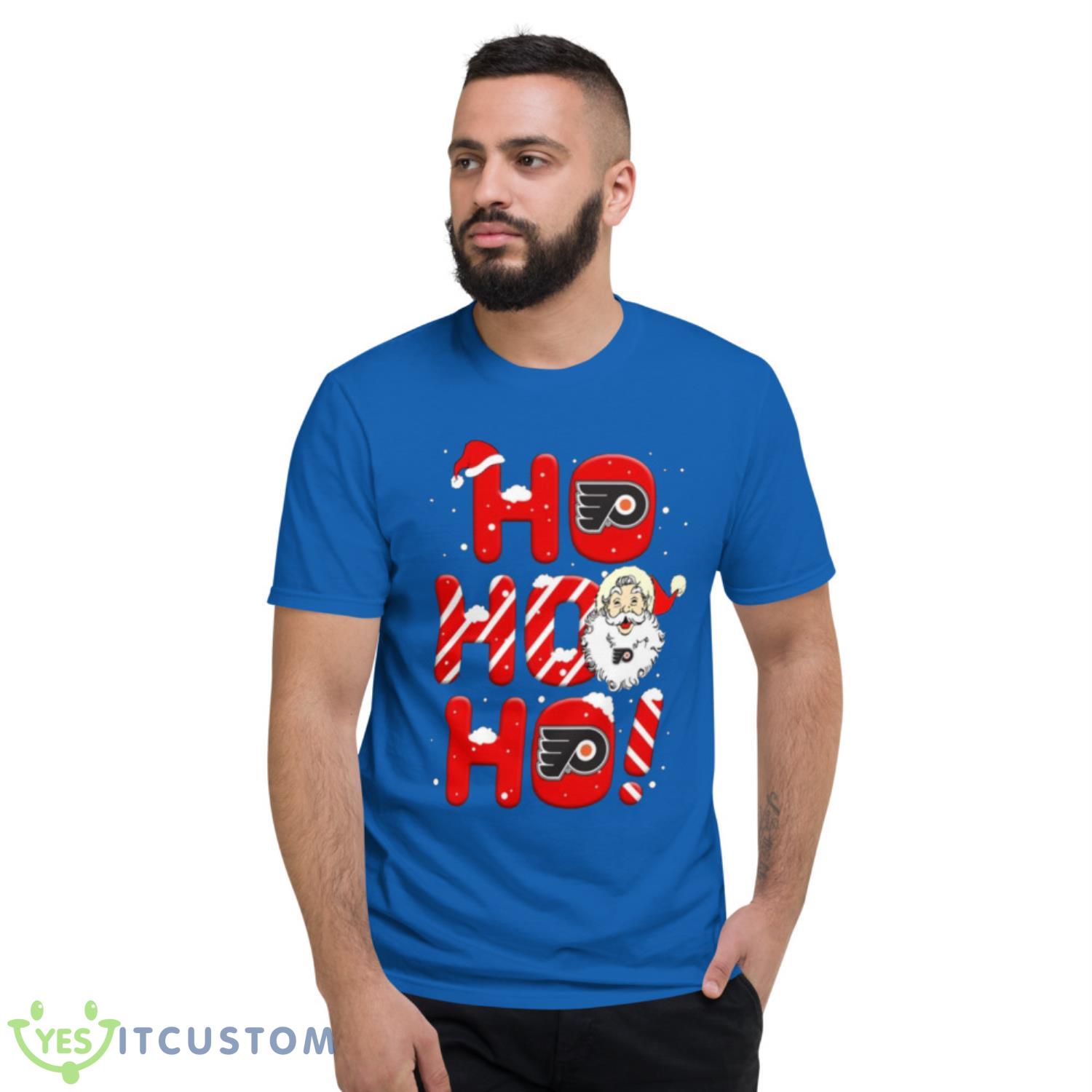 Philadelphia Flyers NHL Hockey Ho Ho Ho Santa Claus Merry Christmas Shirt T Shirt 5 Philadelphia Flyers NHL Hockey Ho Ho Ho Santa Claus Merry Christmas Shirt T Shirt - Short Sleeve T-Shirt-1