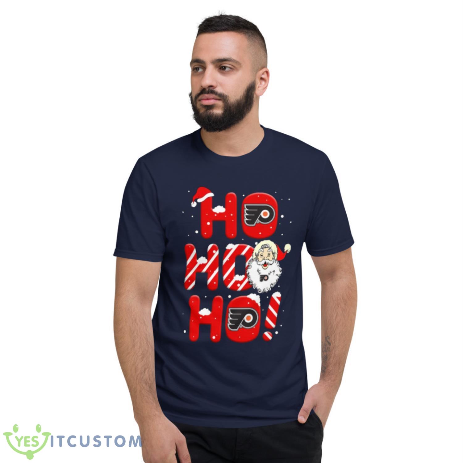 Philadelphia Flyers NHL Hockey Ho Ho Ho Santa Claus Merry Christmas Shirt T Shirt 19 Philadelphia Flyers NHL Hockey Ho Ho Ho Santa Claus Merry Christmas Shirt T Shirt - Short Sleeve T-Shirt