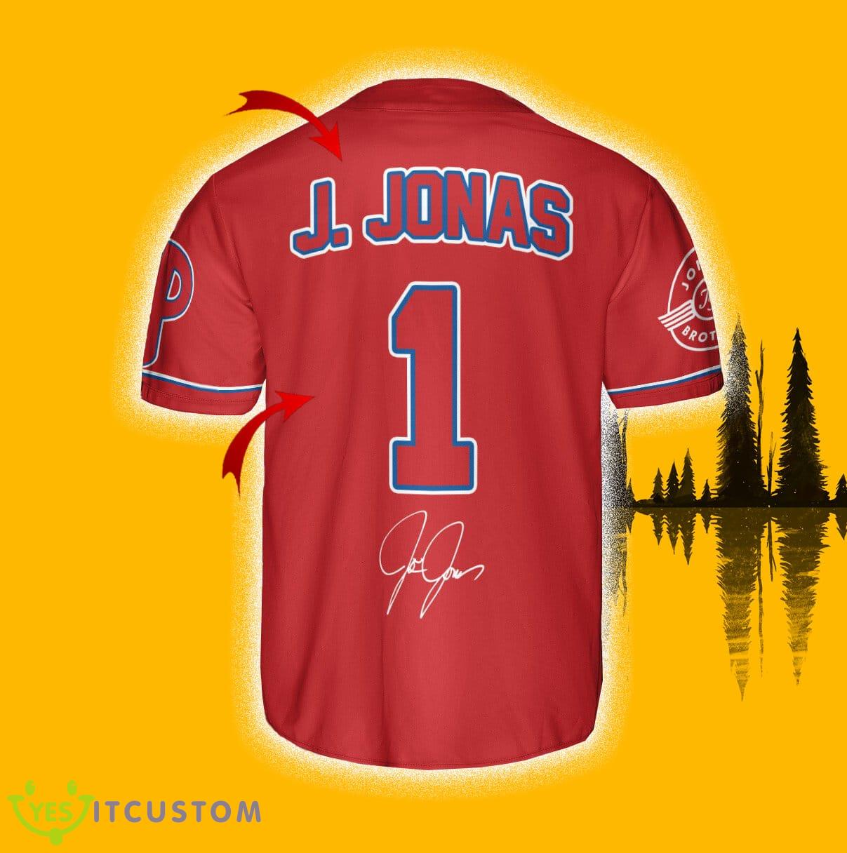 Philadelphia Phillies J. Jonas Baseball Jersey Shirt Red Custom Number And Name 3 Philadelphia Phillies J. Jonas Baseball Jersey Shirt Red Custom Number And Name - Philadelphia Phillies J. Jonas Baseball Jersey Red_3