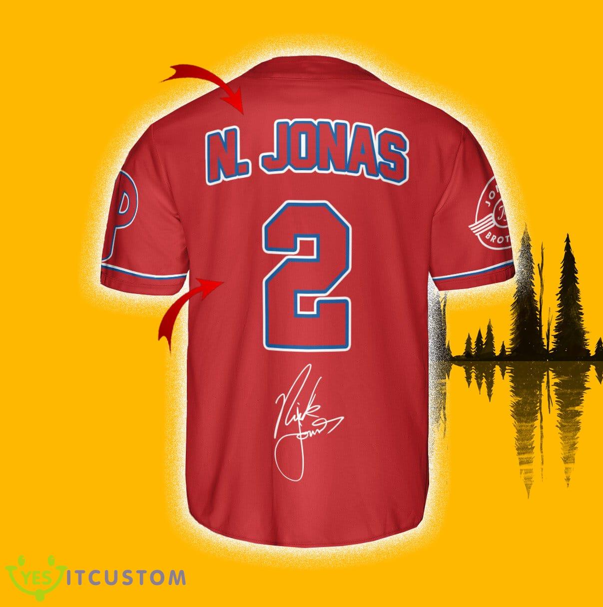 Philadelphia Phillies N. Jonas Jersey Baseball Shirt Red Custom Number And Name 5 Philadelphia Phillies N. Jonas Jersey Baseball Shirt Red Custom Number And Name - Philadelphia Phillies N. Jonas Baseball Jersey Red_5