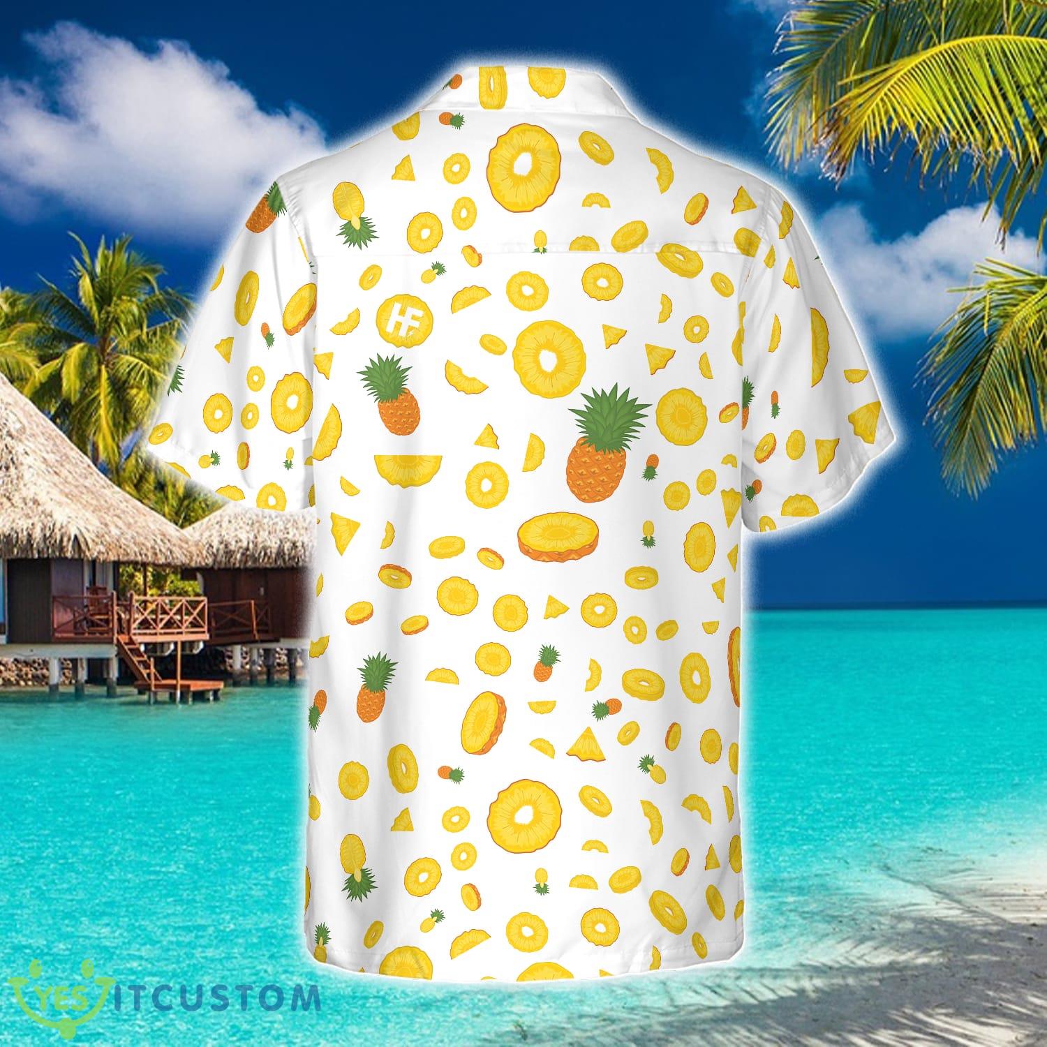 Pineapple Pattern V1 3D Hawaiian Shirt Beach Summer For Men And Women Gift - Pineapple Pattern V1 Hawaiian Shirt_2