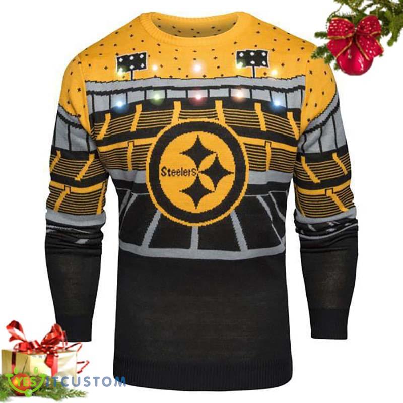 Pittsburgh Steelers Logo NFL Ugly Christmas Sweater Gift For Fans - NFL Ugly Christmas Ugly Christmas Sweater With Bluetooth Speaker_23