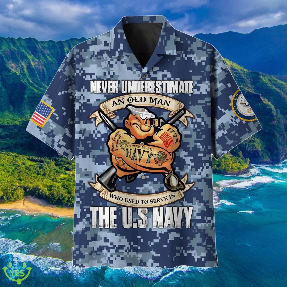 Premium Proud U.S Navy Hawaii Shirt Best Gift For Men And Women Product Photo 1