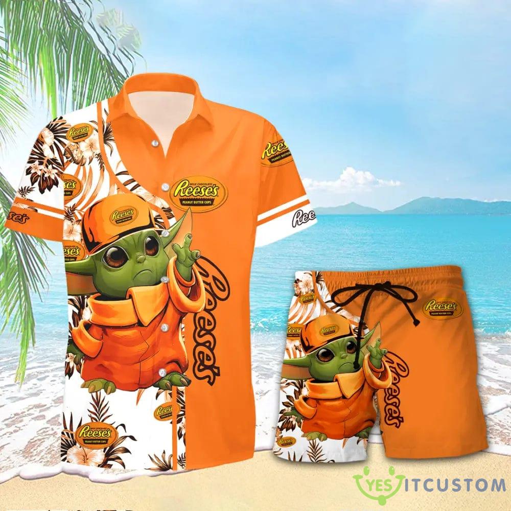 Reese’s Yoda Hawaiian Shirt And Shorts Gift Hawaiian Tropical Beach - Reese’s Yoda Hawaiian Shirt And Short_1