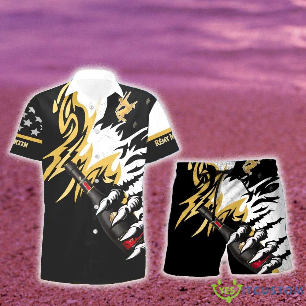 Remy Martin Monster Claw Gift Hawaiian Set Shirt And Short Summer Beach - Remy Martin Monster Claw Hawaiian Shirt And Short_1