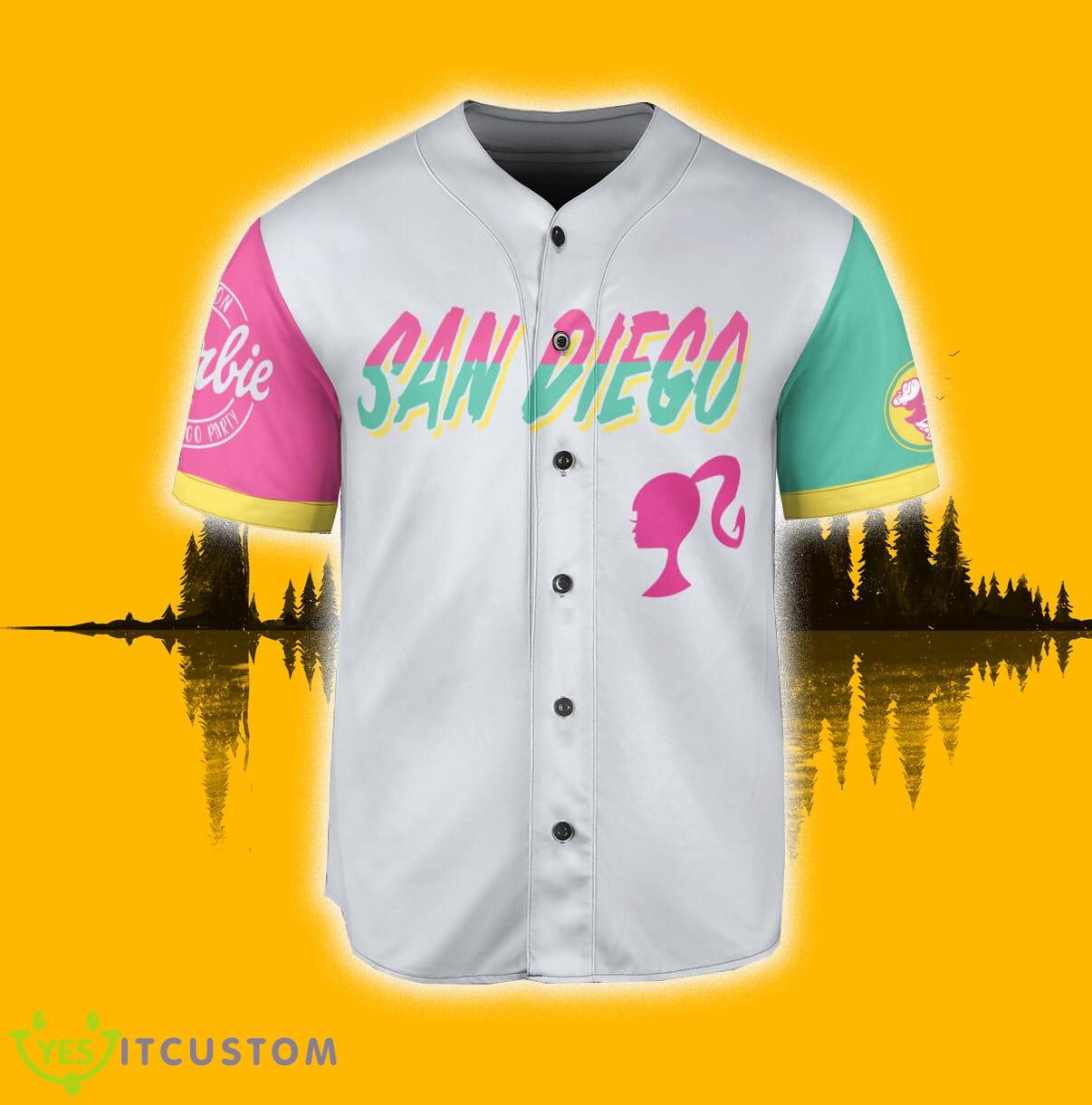 San Diego Padres Barbie White Custom Number And Name Jersey Baseball Shirt 8 San Diego Padres Barbie White Custom Number And Name Jersey Baseball Shirt - San Diego Padres Barbie Baseball Jersey White_2