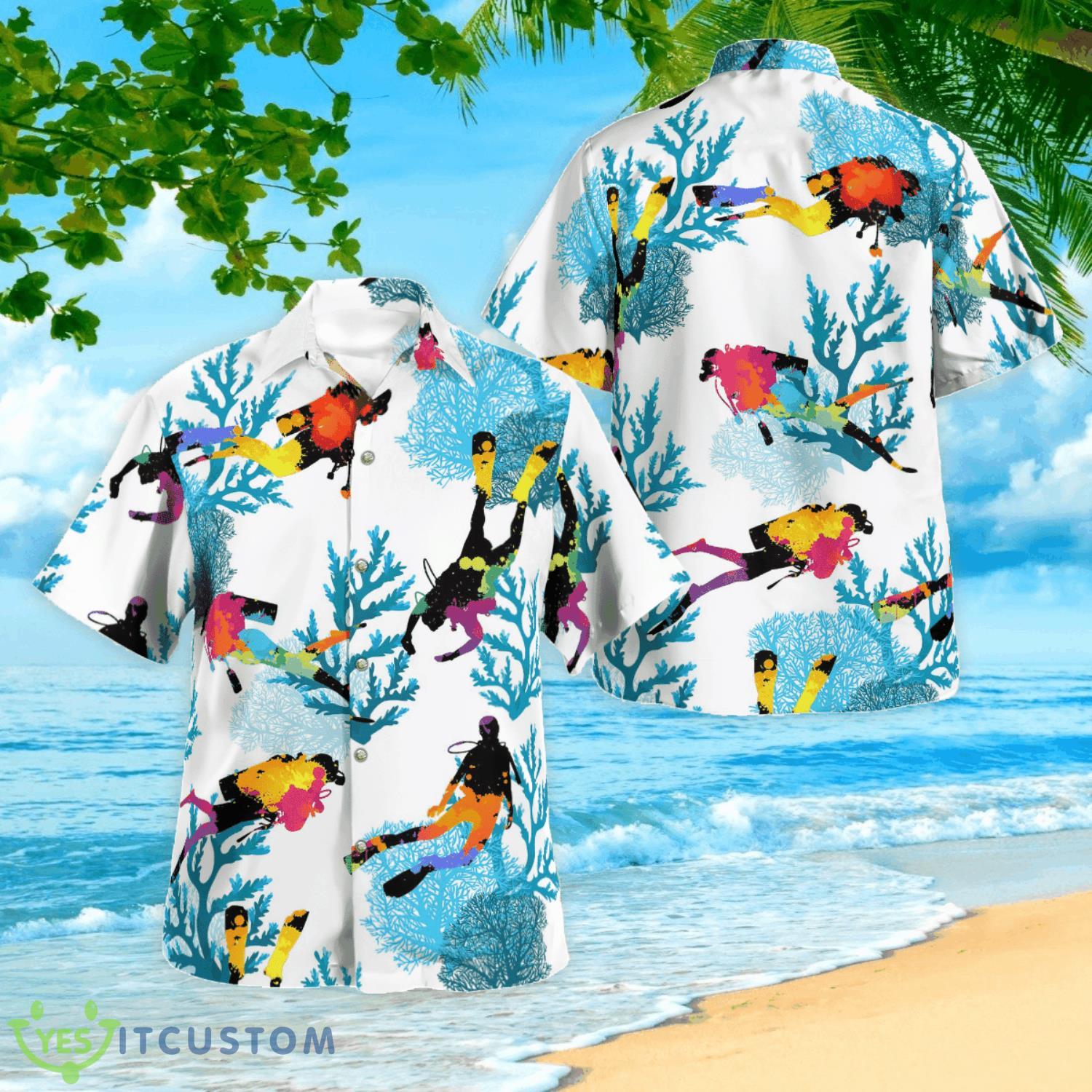 Scuba Diving Hawaiian Shirt Summer Gift 5 Scuba Diving Hawaiian Shirt Summer Gift Product Photo 2