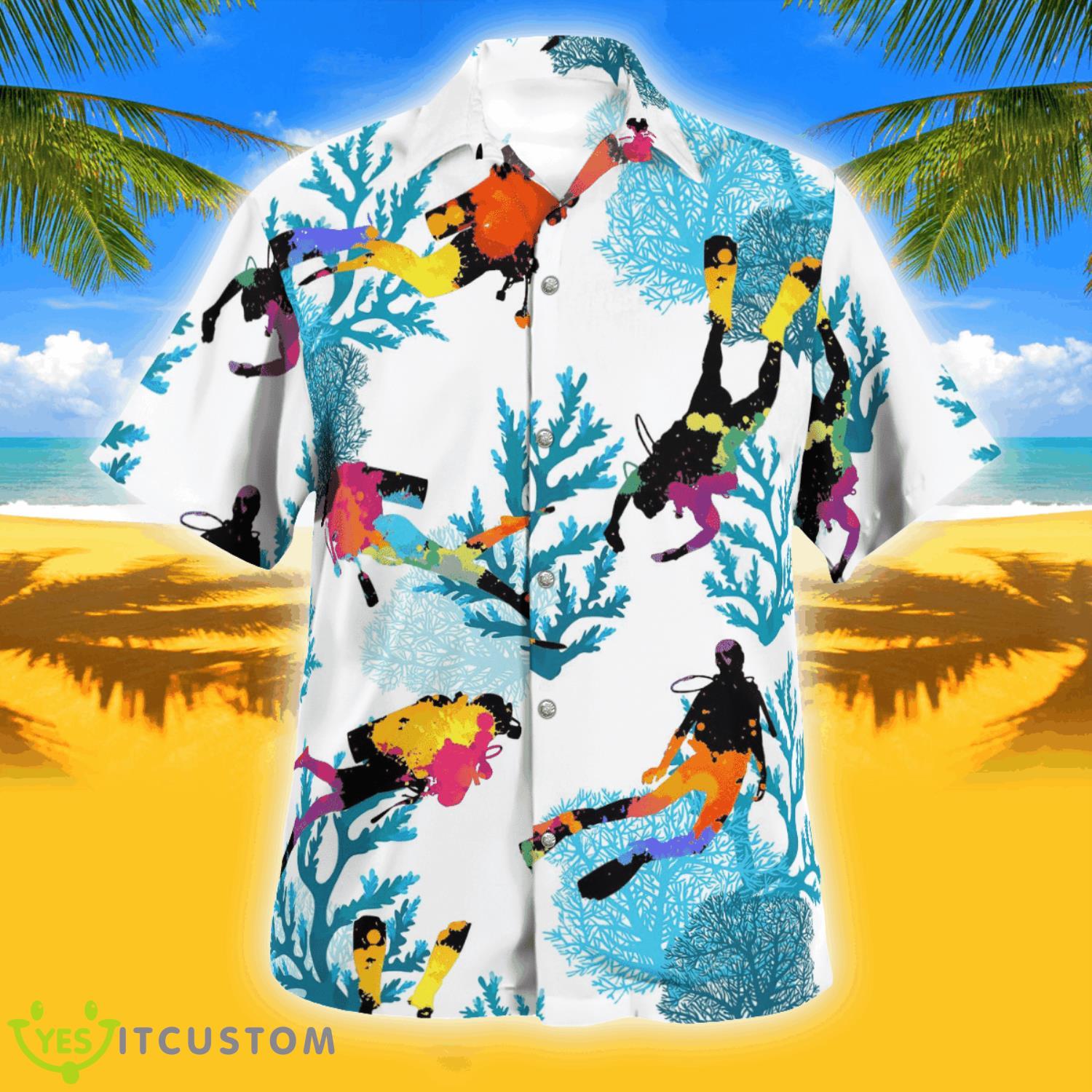 Scuba Diving Hawaiian Shirt Summer Gift 4 Scuba Diving Hawaiian Shirt Summer Gift Product Photo 1