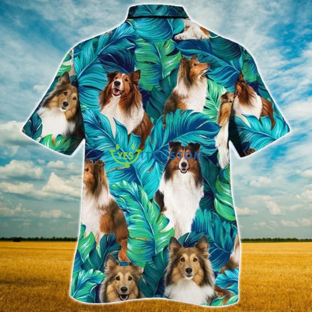 Shetland Sheepdog Dog Lovers Hawaiian Style For Summer All Printed 3D Hawaiian Shirt For Men Women Product Photo 2