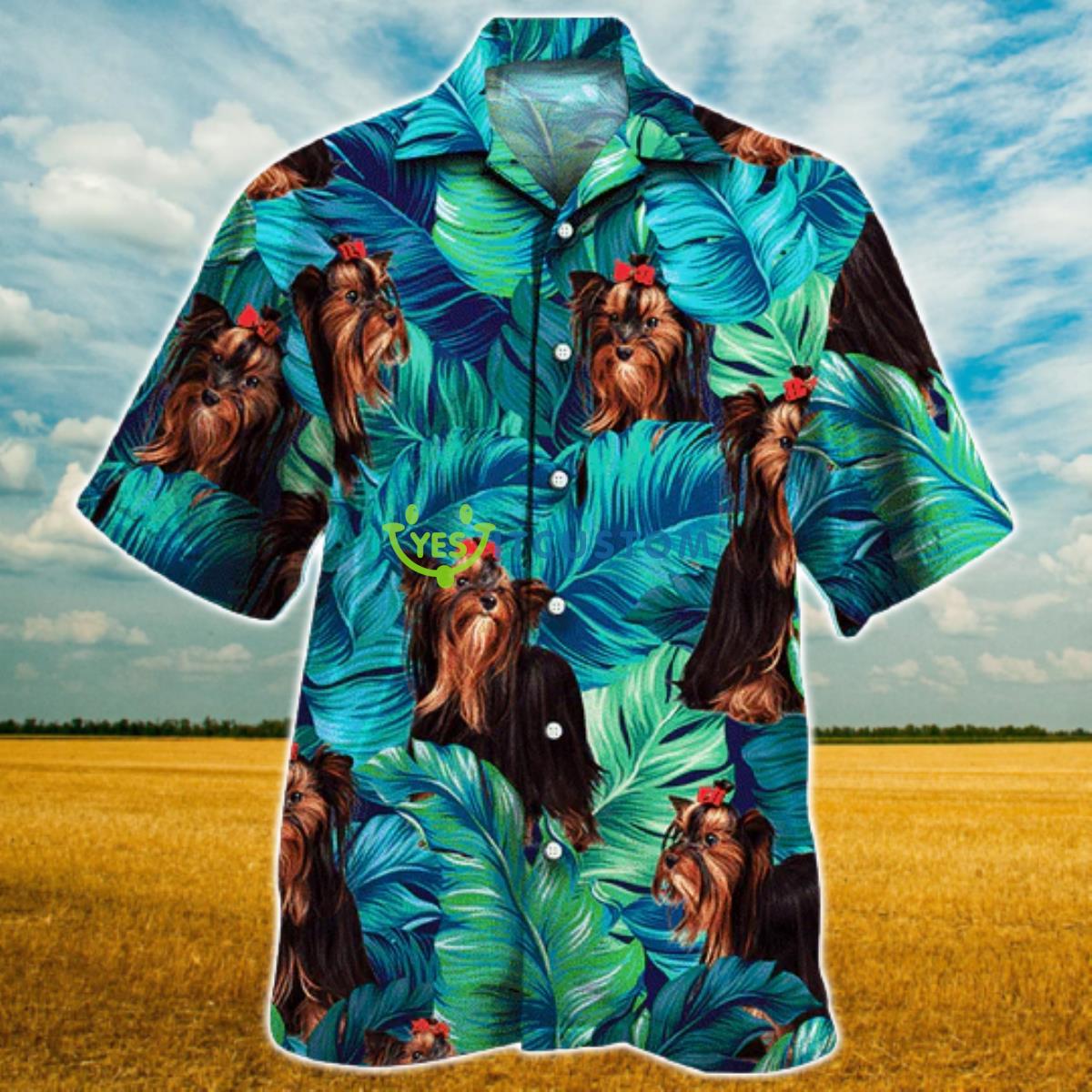 Silky Terrier Dog Lovers Hawaiian Style For Summer All Printed 3D Hawaiian Shirt Product Photo 1