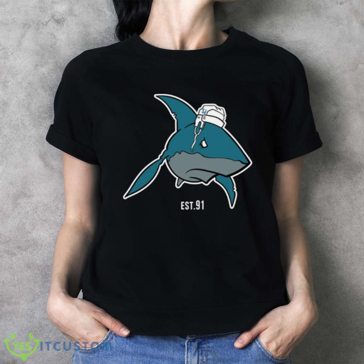 Sj Sharks Est 91 San Jose Sharks Shirt - Ladies T-Shirt