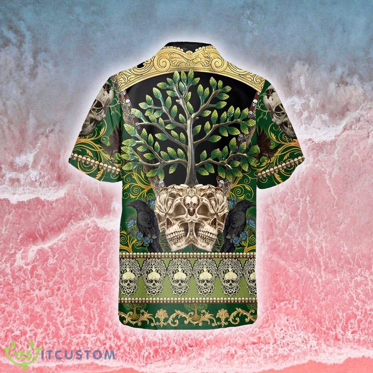 Skull Green Tree 3D Hawaiian Shirt Gift For Men And Women 7 Skull Green Tree 3D Hawaiian Shirt Gift For Men And Women - Skull Green Tree Hawaiian Shirt_2