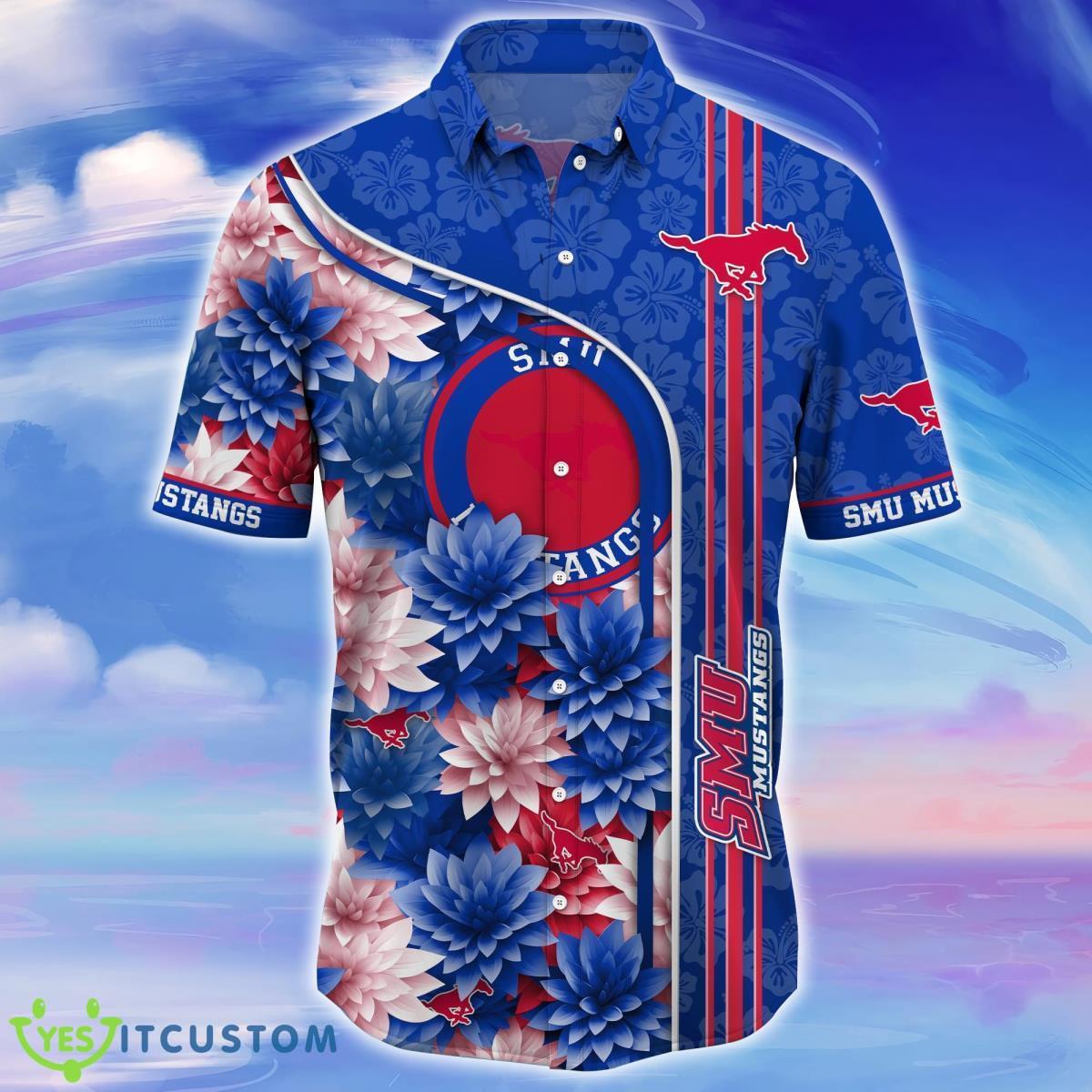 SMU Mustangs Trending Hawaiian Shirt For Fans Product Photo 2