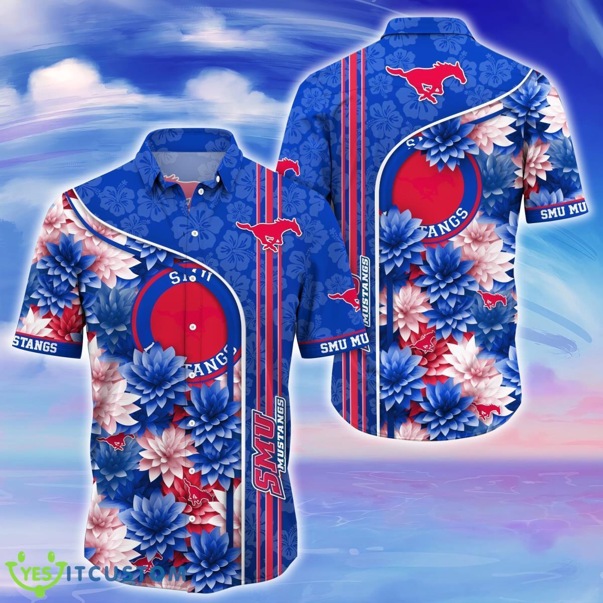 SMU Mustangs Trending Hawaiian Shirt For Fans Product Photo 1