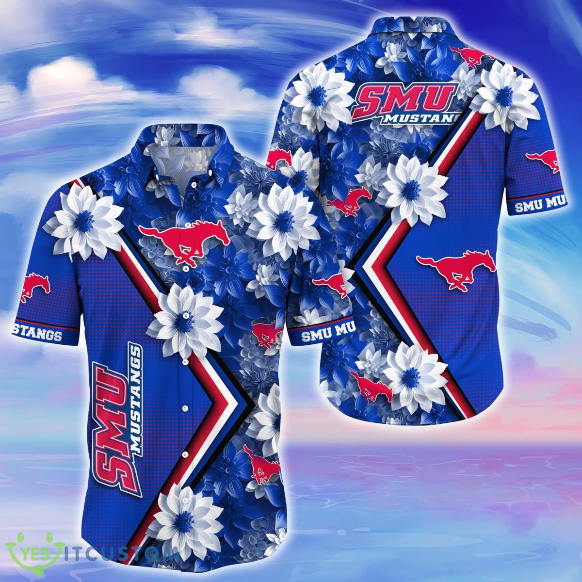 SMU Mustangs Trending Hawaiian Shirt Gift For Fans Product Photo 1