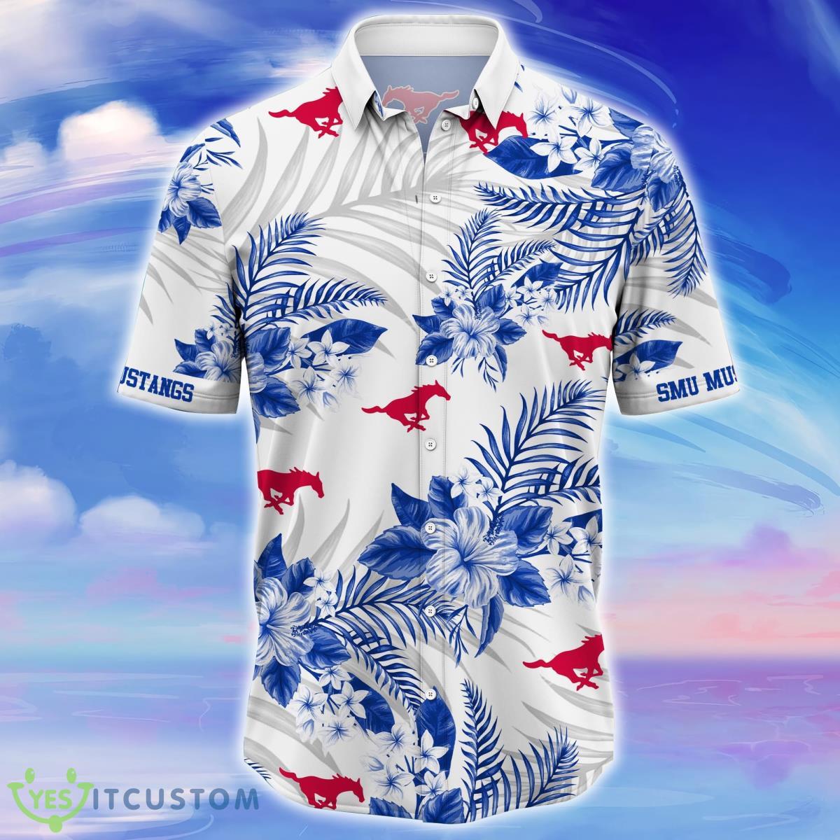 SMU Mustangs Trending Hawaiian Shirt Gift For Real Fans Product Photo 2
