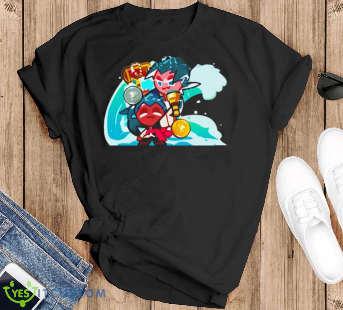 Sorbet Shark’s Ocean Adventure Shirt - Black T-Shirt