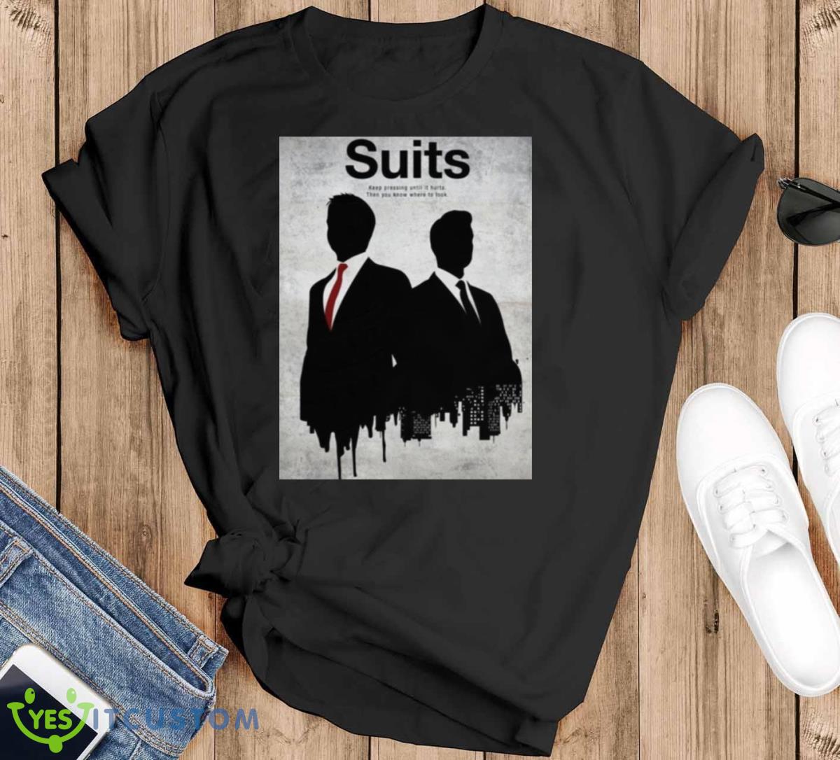 Specter Long Suits Tv Series Shirt - Black T-Shirt