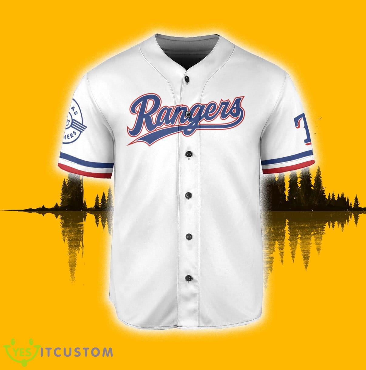 Texas Rangers K. Jonas Jersey Baseball Shirt White Custom Number And Name 8 Texas Rangers K. Jonas Jersey Baseball Shirt White Custom Number And Name - Texas Rangers K. Jonas Baseball Jersey White_2