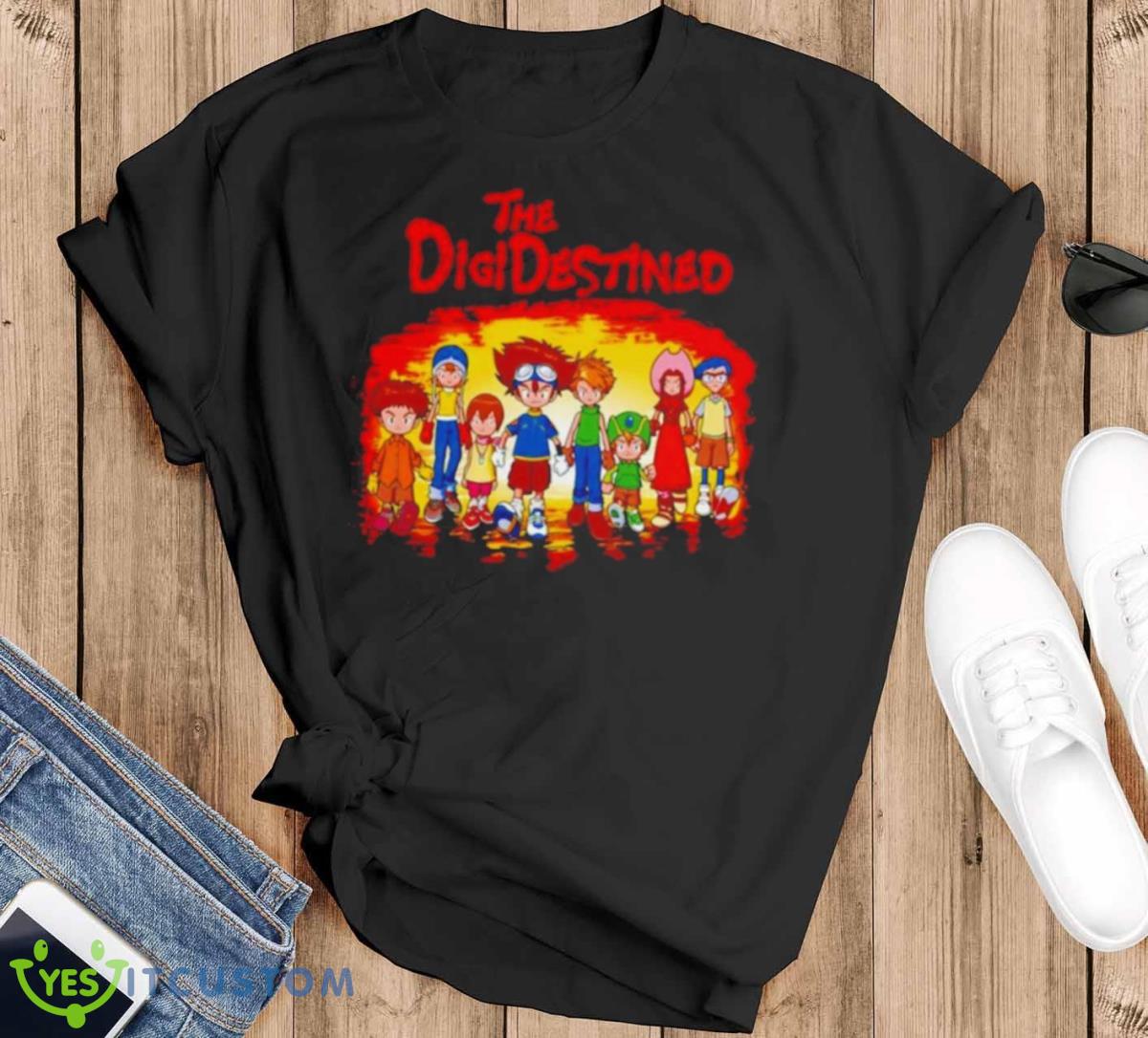 The DigiDestined Digimon Shirt - Black T-Shirt