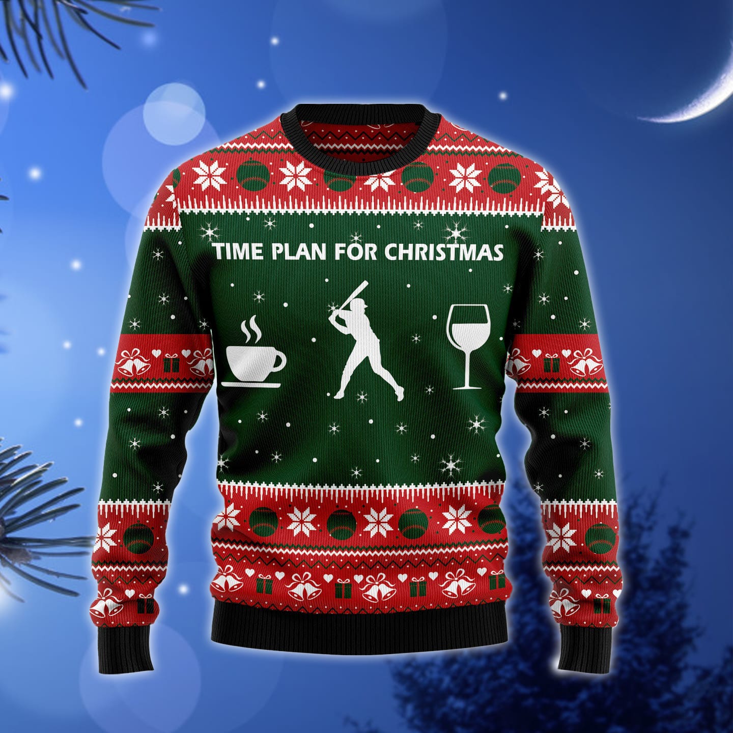 Time Plan For Baseball baseball lover 3D Ugly Christmas Sweater Gift Men Women 7 Time Plan For Baseball baseball lover 3D Ugly Christmas Sweater Gift Men Women - 300823-171549
