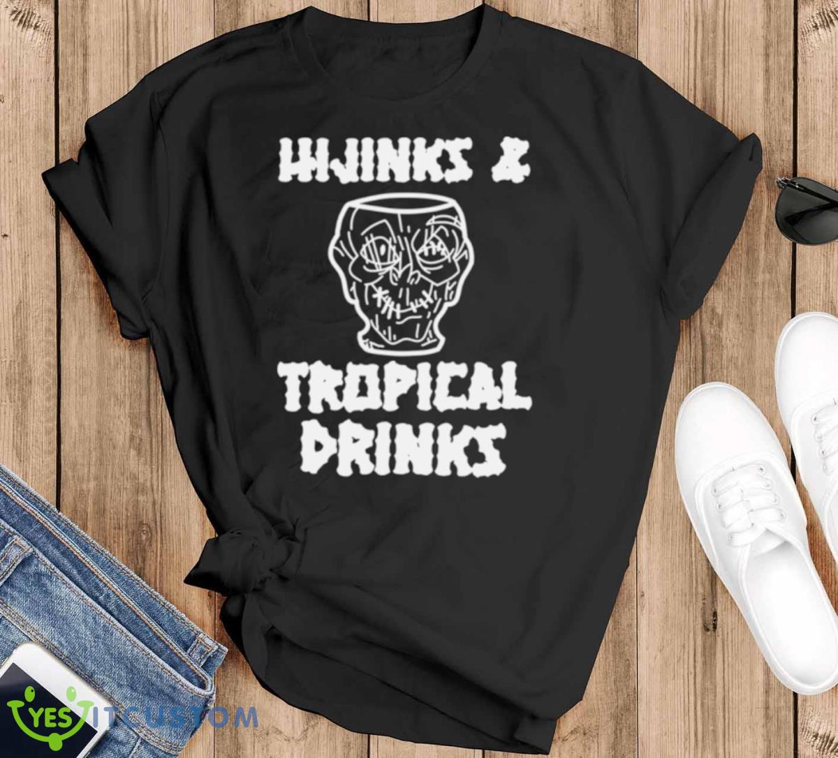Trader Sam’s Hijinks & Tropical Drinks Shirt - Black T-Shirt