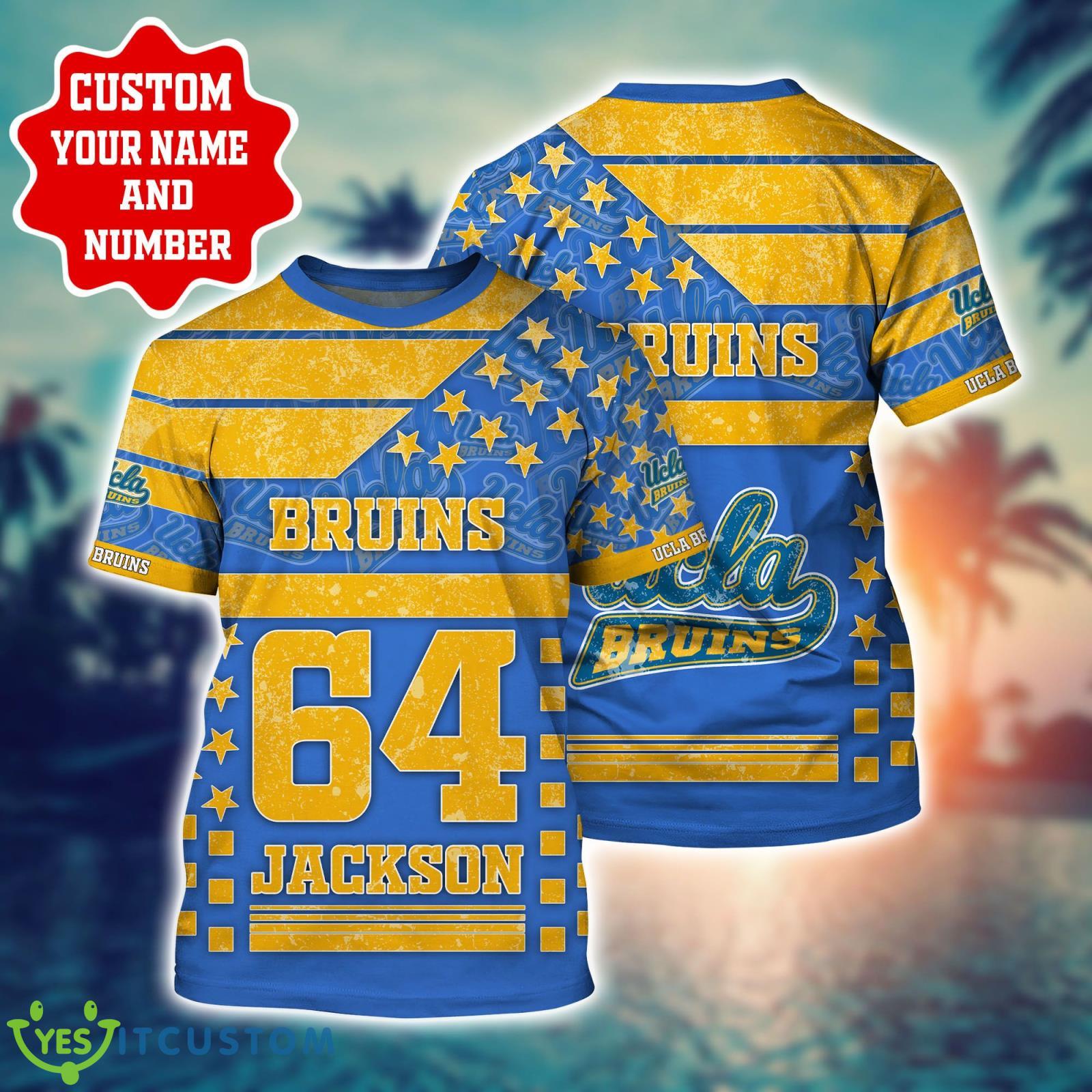 UCLA Bruins Personalized Name And Number Best Gift 3D T-Shirt For Fans 2 UCLA Bruins Personalized Name And Number Best Gift 3D T-Shirt For Fans Product Photo 1