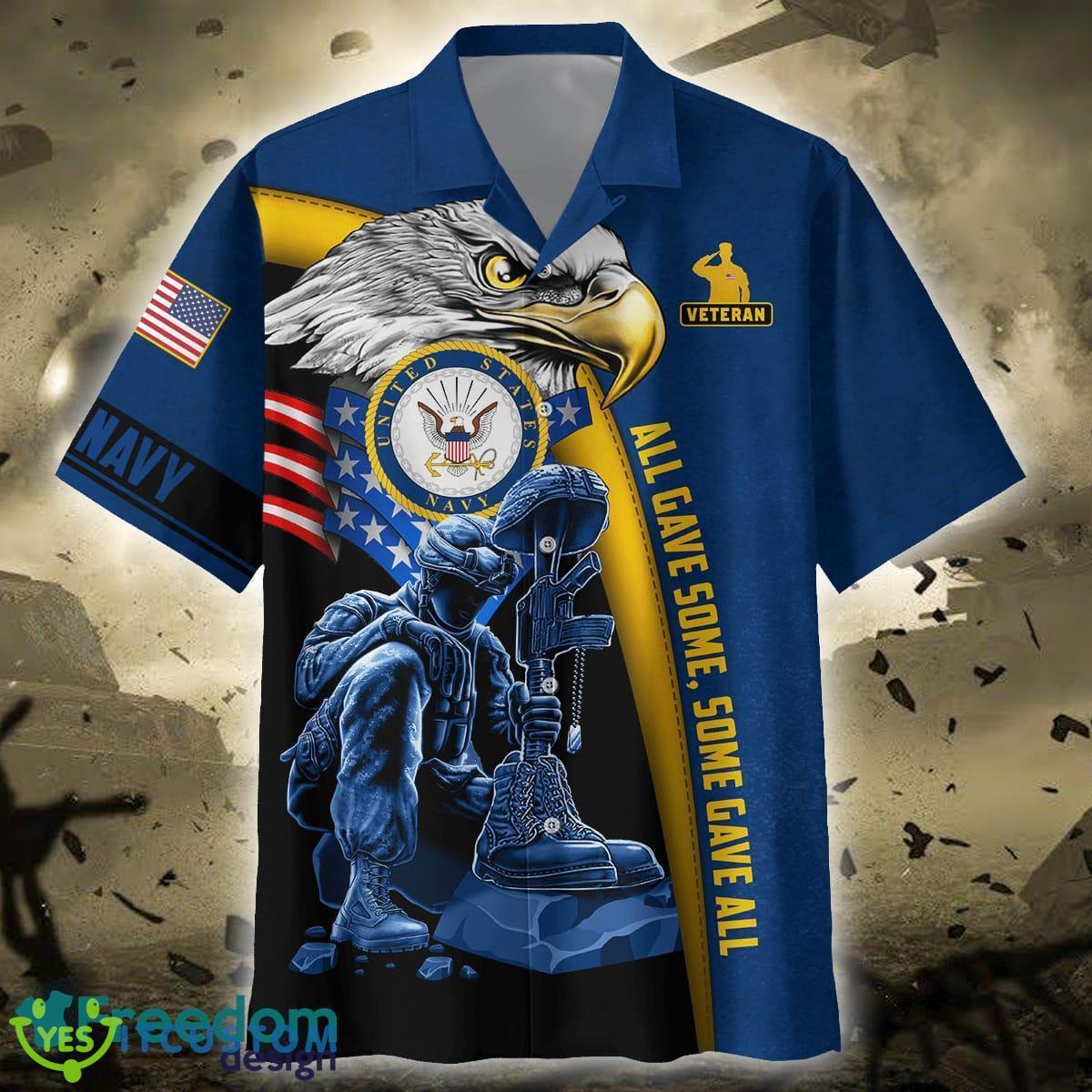 United Under Red US Navy All Gave Some Some Gave All Combo Hawaiian Shirt And Short Men Women - US Navy - All Gave Some Some Gave All Unisex Shirts_1