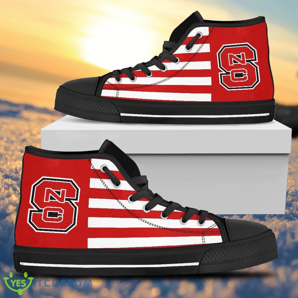 American Flag North Carolina State Wolfpack High Top Shoes Gift For Passionate Fans 2 American Flag North Carolina State Wolfpack High Top Shoes Gift For Passionate Fans Product Photo 1