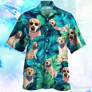 American Style Labrador Retriever Dog Lovers All Printed 3D Hawaiian Shirt For Men Women Product Photo 1